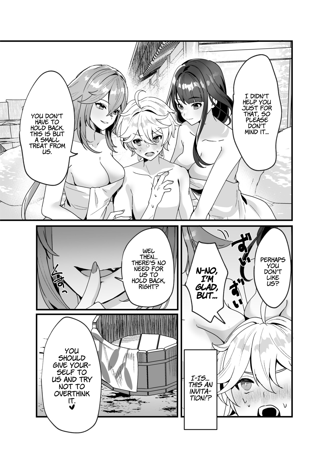 Hentai Manga Comic-A Steamy Hot Spring Vacation In Inazuma-Read-6